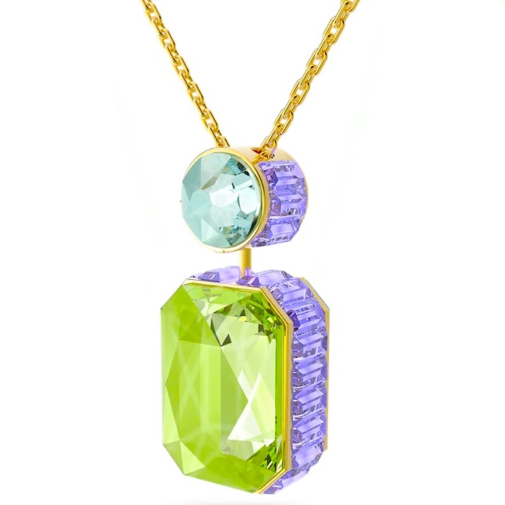 Orbita necklace
Octagon cut, Multicolored, Gold-tone plated